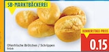 Ofenfrische Brötchen / Schrippen von SB-MARKTBÄCKEREI im aktuellen E center Prospekt