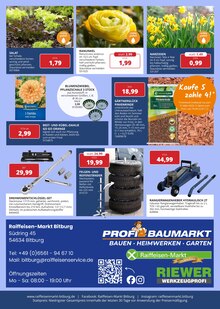 Blumentopf im aktuellen Profi-Baumarkt Eifel Prospekt (Trier) Blumentopf im Profi-Baumarkt Eifel Prospekt "DEIN PERFEKTER START INS FRÜHJAHR" mit 4 Seiten (Trier)