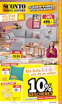 Kissen im Sconto SB Prospekt "SCHÖN WOHNEN FÜR DEIN BUDGET!" mit 12 Seiten (Berlin)