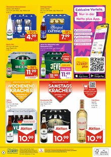 Bier im Netto Marken-Discount Prospekt "DER ORT, AN DEM DU IMMER AUSGEZEICHNETE PREISE FINDEST." mit 2 Seiten (Gummersbach)