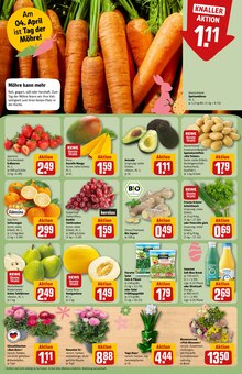 Bananen im REWE Prospekt "Dein Markt" mit 30 Seiten (Erfurt)