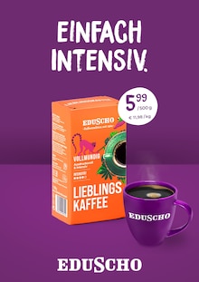 Kaffee im Eduscho Prospekt "EINFACH LECKER KAFFEE." mit 7 Seiten (Dresden)