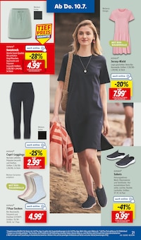 Caprihose Angebot im Lidl Prospekt, gültig von 07.07.2025 bis 12.07.2025 Caprihose Angebot im aktuellen Lidl Prospekt auf Seite 33