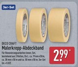 Malerkrepp-Abdeckband im ALDI Nord Prospekt Malerkrepp-Abdeckband von Deco Craft im aktuellen ALDI Nord Prospekt für 2,99 €