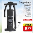 Doppelhubpumpe für 6,99 € bei Zimmermann im Angebot Doppelhubpumpe im aktuellen Zimmermann Prospekt