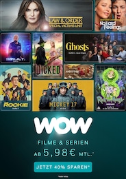 WOW Prospekt für Bocholt: "Filme und Serien ab 5,98€ mtl.", 1 Seite, 01.08.2025 - 31.08.2025