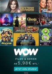 Aktueller WOW Elektromärkte Prospekt in Monschau und Umgebung, "Filme und Serien ab 5,98€ mtl." mit 1 Seite, 01.08.2025 - 31.08.2025