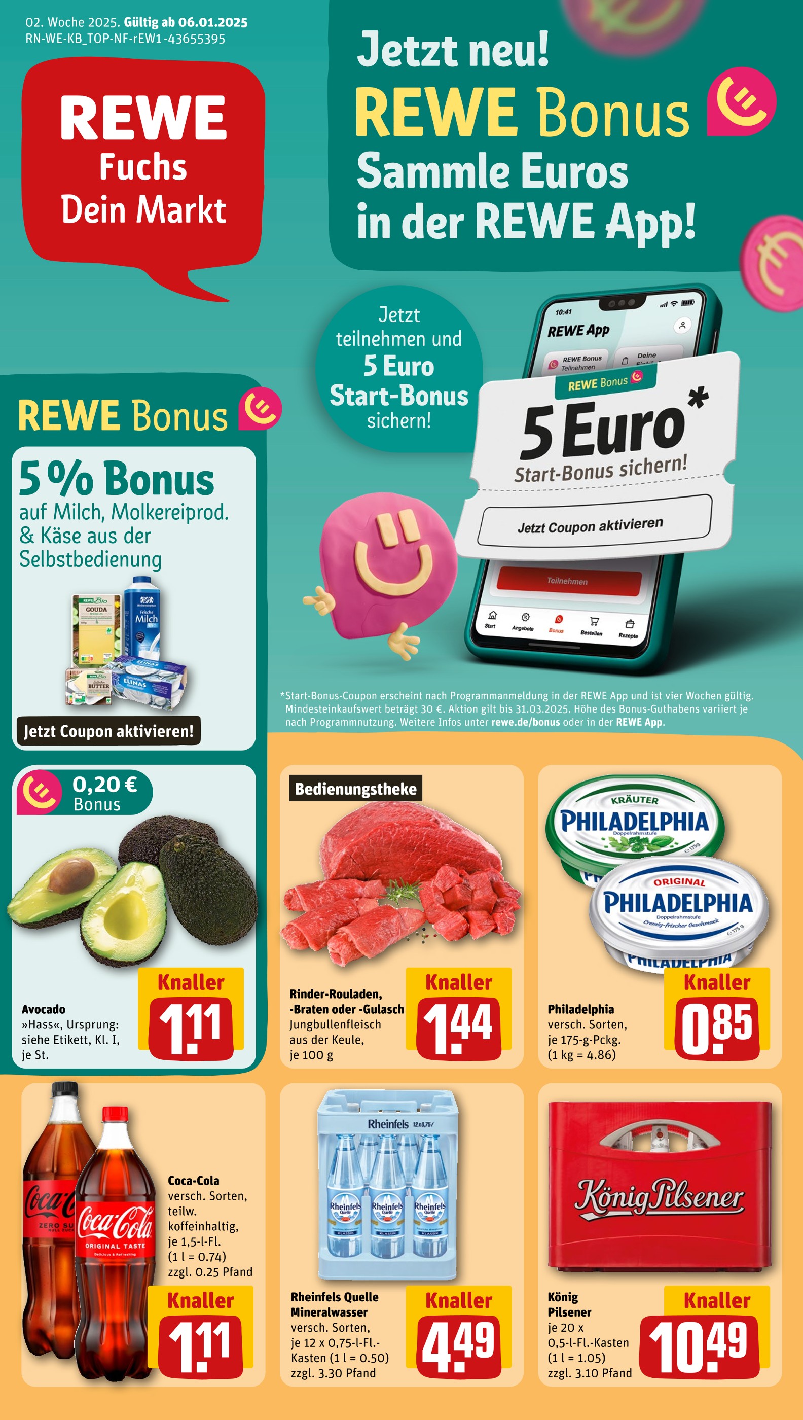 REWE Arzfeld Prospekt der aktuellen Woche, gültig von 06.01.2025 bis 11.01.2025 Aktueller REWE Arzfeld Prospekt "Dein Markt" mit 34 Seiten