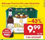 Premium Pils oder Alkoholfrei Angebote von Bitburger bei Netto Marken-Discount Sindelfingen für 9,99 €