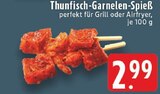 Aktuelle Thunfisch Angebote bei E center in Duisburg Aktuelles Thunfisch-Garnelen-Spieß Angebot bei E center in Duisburg ab 2,99 €