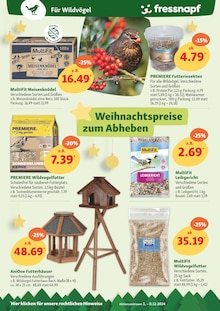 Vogelfutter Angebot im aktuellen Fressnapf Prospekt auf Seite 23