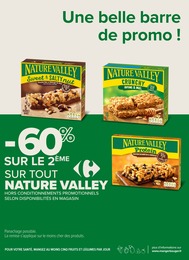 Prix et réduction Nature Valley dans le prospectus Carrefour Proximité en cours Offre Nature Valley dans le catalogue Carrefour Proximité du moment à la page 5