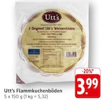 Flammkuchenböden Angebote von Utt's bei EDEKA Rodgau für 3,99 €