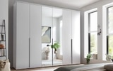 HARDECK Bramsche - Drehtürenschrank Kevo, weiß, 270 x 225 cm, inkl. Spiegeltüren Angebot im Prospekt Drehtürenschrank Kevo, weiß, 270 x 225 cm, inkl. Spiegeltüren bei HARDECK im Bramsche Prospekt für 379,00 €