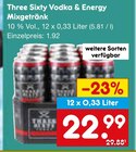 Vodka & Energy Mixgetränk Angebote von Three Sixty bei Netto Marken-Discount Altenburg für 22,99 €