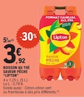 Boisson au thé saveur pêche - Lipton - E.Leclerc Boisson au thé saveur pêche - Lipton à 3,92 € dans le catalogue E.Leclerc