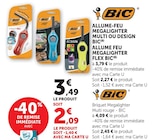 Allume-feu megalighter multi - BIC en promo chez Super U Allume-feu megalighter multi - BIC dans le catalogue Super U