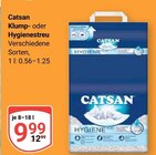 Klump- oder Hygienestreu Angebote von Catsan bei GLOBUS Saarlouis für 9,99 €