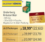 Kräuterlikör Angebote von Underberg bei Metro Hamburg für 24,98 €