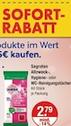 Allzweck-, oder Hygiene- oder WC-Reinigungstücher von Sagrotan im aktuellen V-Markt Prospekt für 2,79 €