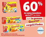 Promo 60% de remise immédiate sur le 2ème au choix sur la gamme CROUSTIBAT surgelé Findus à  dans le catalogue Auchan Supermarché à Saint-Paër