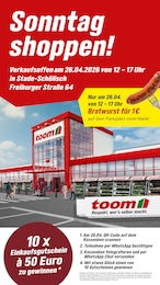 toom Baumarkt Prospekt "Sonntag shoppen!" für Stade, 1 Seite, 26.04.2026 - 26.04.2026