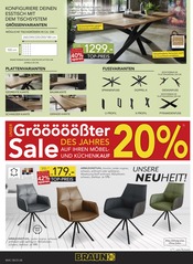 Esstisch im BRAUN Möbel-Center Prospekt in Sindelfingen Aktueller BRAUN Möbel-Center Prospekt mit Esstisch, "Gröööößter Sale des Jahres!", Seite 8