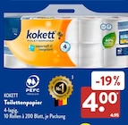 Toilettenpapier im ALDI SÜD Prospekt Toilettenpapier von Kokett im aktuellen ALDI SÜD Prospekt für 4,00 €