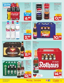 Mineralwasser im Netto Marken-Discount Prospekt "Aktuelle Angebote" mit 59 Seiten (Mannheim)