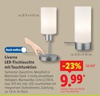 LED-Tischleuchte mit Touchfunktion im Lidl Prospekt LED-Tischleuchte mit Touchfunktion von Livarno im aktuellen Lidl Prospekt für 9,99 €