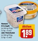 Ei in Aspik oder Fleischsalat von Homann im aktuellen REWE Prospekt für 1,89 €