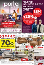 Couch im porta Möbel Prospekt in Hildesheim Aktueller porta Möbel Prospekt mit Couch, "POLSTER INDUSTRIE MESSE", Seite 1