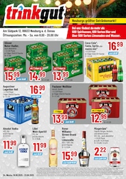 Trinkgut Prospekt für Ehekirchen mit 4} Seiten Trinkgut Prospekt für Ehekirchen: "Neuburgs größter Getränkemarkt!", 4 Seiten, 18.08.2025 - 23.08.2025