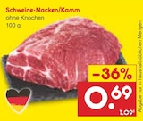 Schweine-Nacken/Kamm bei Netto Marken-Discount im Burglengenfeld Prospekt für 0,69 €