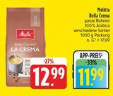 Bella Crema Angebote von Melitta bei EDEKA Schweinfurt für 11,99 €