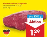 Falsches Filet vom Jungbullen Angebot in Melchow Falsches Filet vom Jungbullen im aktuellen Prospekt bei Netto Marken-Discount in Melchow