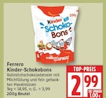 Kinder-Schokobons von Ferrero für 2,99 € bei EDEKA im Angebot Kinder-Schokobons von Ferrero im aktuellen EDEKA Prospekt