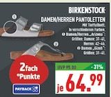Damen/Herren Pantoletten Arizona Angebote von Birkenstock bei Marktkauf Kamen für 64,99 €