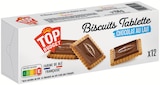 Biscuits tablette chocolat au lait - TOP BUDGET à 0,98 € dans le catalogue Intermarché Hyper