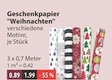 Geschenkpapier "Weihnachten" im V-Markt Prospekt Geschenkpapier "Weihnachten" von im aktuellen V-Markt Prospekt für 0,89 €