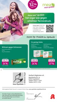mea - meine apotheke Prospekt der KW 36 "Unsere September-Angebote" Aktueller mea - meine apotheke Prospekt "Unsere September-Angebote" Seite 1 von 4 Seiten