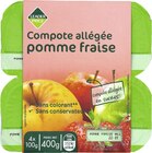 Compote allégée pomme fraise - LEADER PRICE dans le catalogue Géant Casino