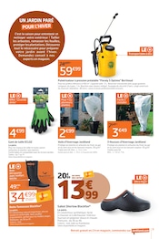 Promos Chaussures dans le catalogue "LES 12J QUI COLORENT VOTRE AUTOMNE !" de Jardiland Chaussures en promo dans le catalogue Jardiland à la page 9