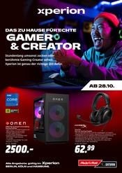 Computer im MediaMarkt Saturn Prospekt in Kerpen Aktueller MediaMarkt Saturn Prospekt mit Computer, "xperion DAS ZUHAUSE FÜR ECHTE GAMER & CREATOR", Seite 1