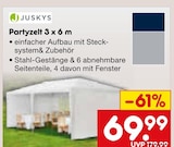 Aktuelle Zelt Angebote bei Netto Marken-Discount in Mannheim Aktuelles Partyzelt 3 x 6 m Angebot bei Netto Marken-Discount in Mannheim ab 69,99 €