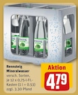 Mineralwasser im Angebot bei REWE in Suhl Mineralwasser Angebote von Rennsteig bei REWE Suhl für 4,79 €