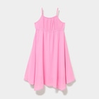 Robe longue fluide à bretelles rose fille dans le catalogue La Halle