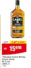 Blended Scotch Whisky Classic Black 40 % vol. - LABEL 5 en promo chez Carrefour Livry-Gargan à 15,95 €