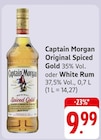 Original Spiced Gold oder White Rum Angebote von Captain Morgan bei E center Bad Kreuznach für 9,99 €