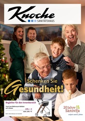 Aktueller Sanitätshaus Knoche KG Sanitätshäuser Prospekt in Moers und Umgebung, "Schenken Sie Gesundheit!" mit 6 Seiten, 12.11.2025 - 31.01.2026